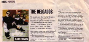 The Delgados in Go! magazine