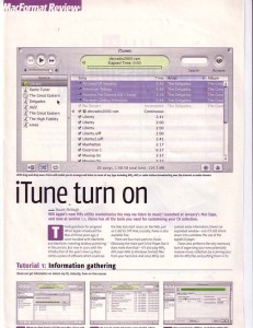 iTunes piece for MacFormat